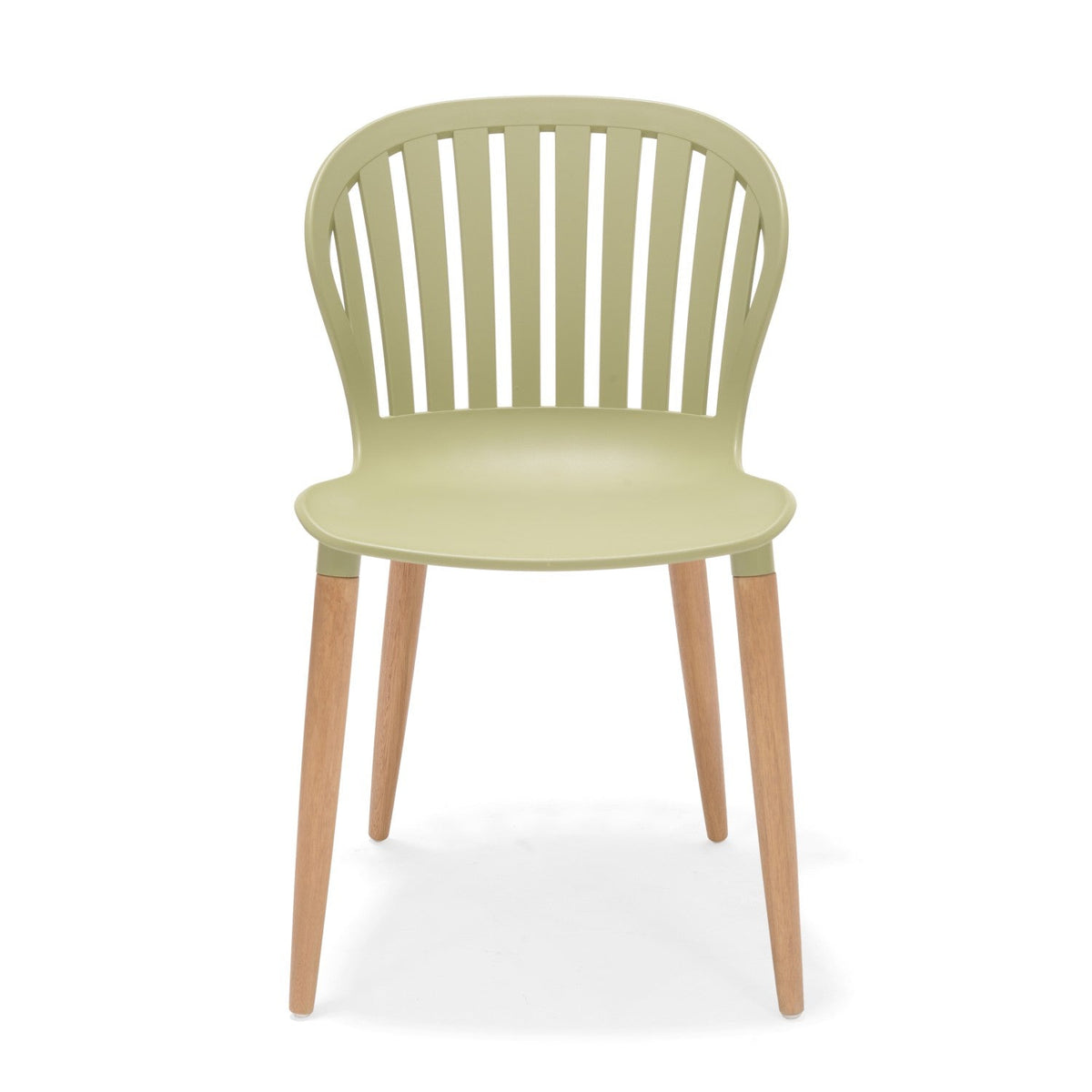 Nassau Side Chair In Sage Green Social Plastic® - 2pc