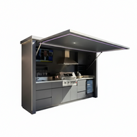 Outdoor Kitchen Pod Designed for Premium Cooking, 304 Stainless Steel, Moisture Resistant, Modular Design